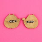 Значки деревянные, неразлучники «Мир Дружба Жвачка», 2 шт., 8 х 12 см. - Фото 5