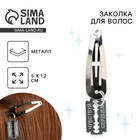 Заколка для волос «Чувствуй сердцем», 5×1.2×0.5 см - Фото 1