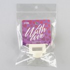 Крабик для волос «With love», 2,5 х 4 см - фото 23463731