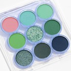 Профессиональная палетка теней для век Peppermint twist, 9 цветов - Фото 5