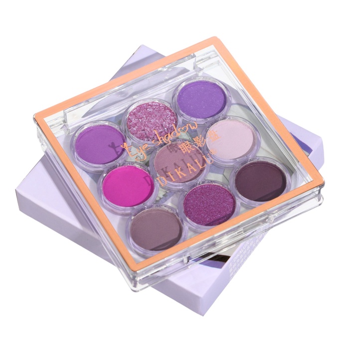 Палетка теней для макияжа Purple Sky, 9 цветов - Фото 1