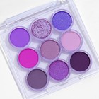 Палетка теней для макияжа Purple Sky, 9 цветов - Фото 5