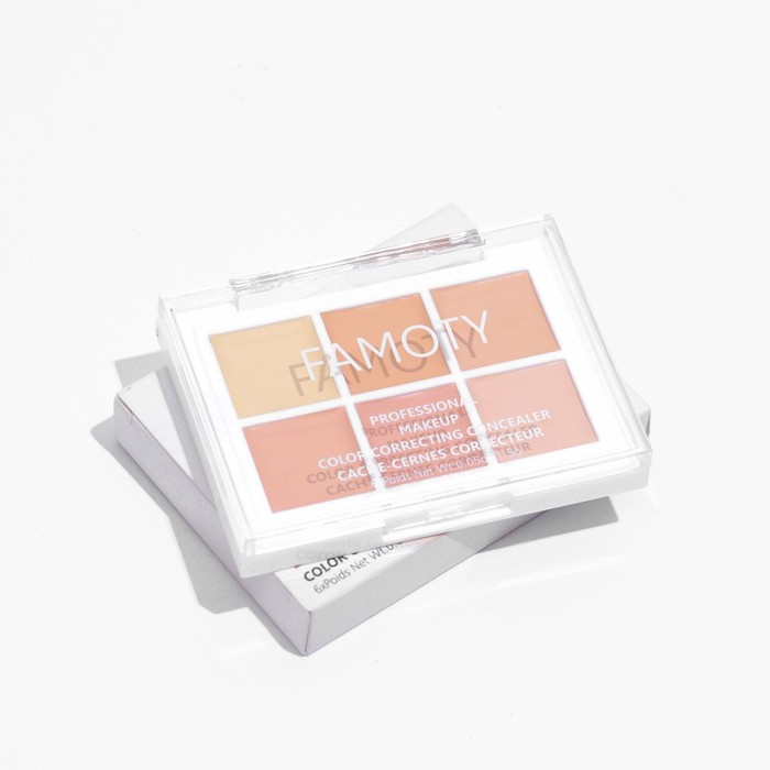 Палетка консилеров Revolution, 6 оттенков - Фото 1