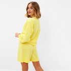 Комплект женский (джемпер, шорты) MINAKU: Casual Collection цвет лимон, р-р 42 - Фото 4
