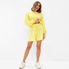 Комплект женский (джемпер, шорты) MINAKU: Casual Collection цвет лимон, р-р 44 - Фото 2