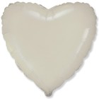 Шар фольгированный 18" Сердце "Кремовый сатин" - фото 10515598