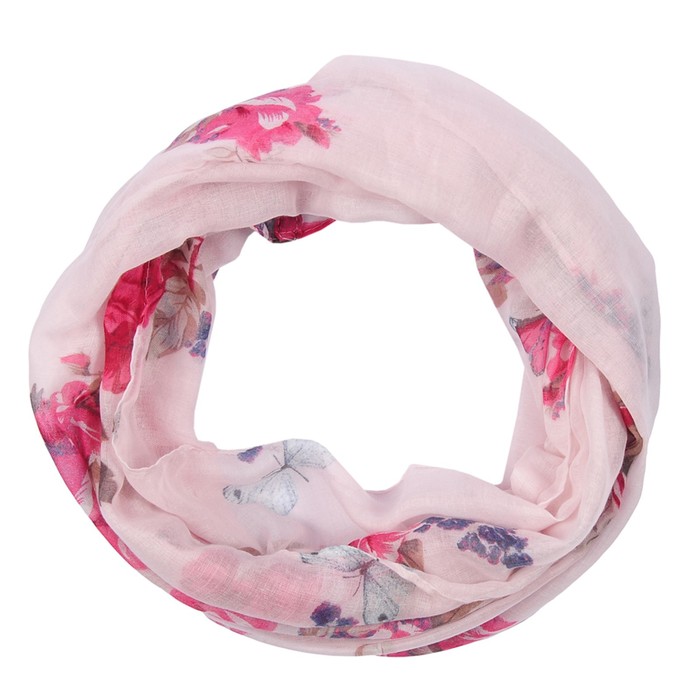 Снуд текстильный, цвет розовый, размер 70х90 - Фото 1