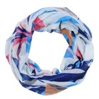Снуд текстильный, цвет белый/синий, размер 70х90 - фото 10515618