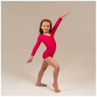 Купальник для гимнастики и танцев Grace Dance, р. 28, цвет малина - Фото 2