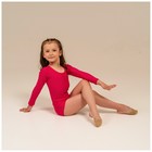 Купальник для гимнастики и танцев Grace Dance, р. 28, цвет малина - Фото 5