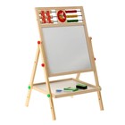 УЦЕНКА Доска магнитная 36×36 см на ножках: маркер, губка и 5 цветных мелков в комплекте - Фото 2