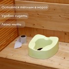 Сиденье для уличного туалета, для пожилых и маломобильных людей, 42 × 38 см, пенополиуретан, зелёное - Фото 2