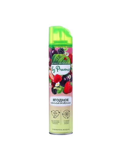 Освежитель воздуха в аэрозольной упаковке серии «Green Collection by Provence», Ягодное наслаждение