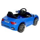 Электромобиль Maserati, EVA колёса, кожаное сидение, цвет синий, уценка (порвано сиденье) - Фото 3