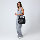 Сумка женская на молнии, цвет чёрный 9546399