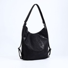 Сумка женская на молнии, цвет чёрный 9546399