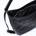 Сумка женская на молнии, цвет чёрный - фото 43268255