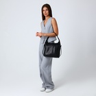 Сумка женская на молнии, цвет чёрный - фото 43268258