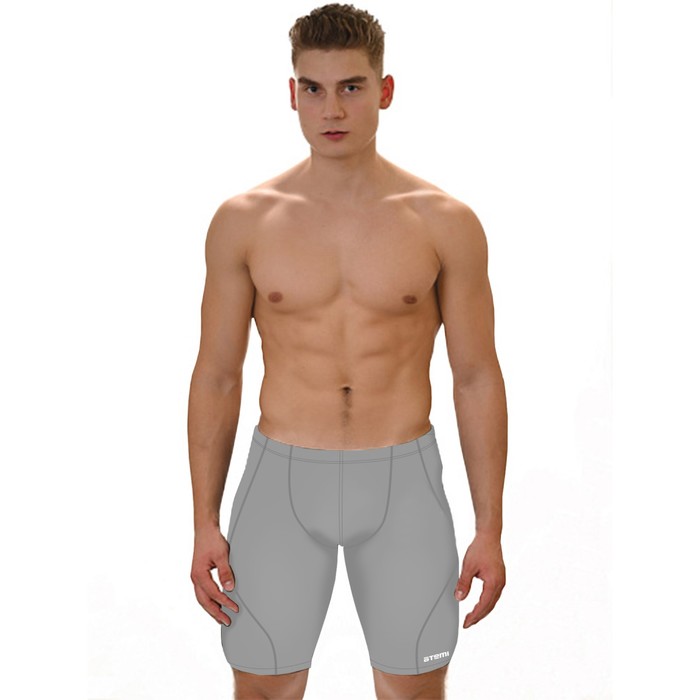 Плавки-шорты мужские спортивные Atemi TSAP01G, антихлор, серый,  размер 56 - Фото 1