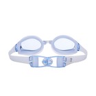 Очки для плавания Atemi M508, силикон, голубой/белый - Фото 3