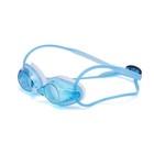 Очки для плавания Atemi N401, силикон, синий - фото 298513392