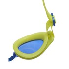 Очки для плавания Atemi S102, детские, PVC/силикон, жёлтый/синий - Фото 4