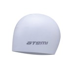 Шапочка для плавания Atemi SC308, силикон, детская, белая - фото 298513424