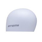Шапочка для плавания Atemi SC308, силикон, детская, белая - Фото 2