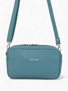 Сумка женская кросс-боди TEXTURA на молнии, 25×6×14 см, голубая - Фото 3