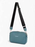 Сумка женская кросс-боди TEXTURA на молнии, 25×6×14 см, голубая 9718637