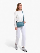 Сумка женская кросс-боди TEXTURA на молнии, 25×6×14 см, голубая - Фото 10