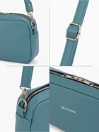 Сумка женская кросс-боди TEXTURA на молнии, 25×6×14 см, голубая - Фото 5