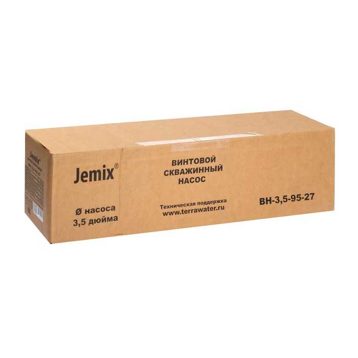 Насос скважинный JEMIX ВН-3,5-95-27, винтовой, 370 Вт, напор 95 м, 20 л/мин, кабель 25 м - фото 1909189449
