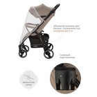 Коляска прогулочная детская Indigo SIGMA LUX, цвет бежевый - Фото 7