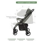 Коляска прогулочная детская Indigo SIGMA LUX, цвет оливковый - фото 32262221