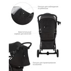 Коляска прогулочная детская Indigo SIGMA LUX, цвет черный - Фото 6