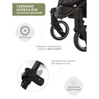 Коляска прогулочная детская Indigo SIGMA LUX, цвет черный - Фото 8