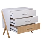Комод Polini kids Porto 2200, 51х103х92 см, цвет белый-дуб светлый - Фото 2