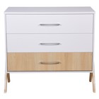 Комод Polini kids Porto 2200, 51х103х92 см, цвет белый-дуб светлый - Фото 3