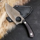 Нож кавказский "Зубр" с ножнами, сталь - 65х13, рукоять - граб - фото 319489097