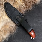 Нож кавказский "Грибник" с ножнами, сталь - 65х13, рукоять - бук - фото 25601272