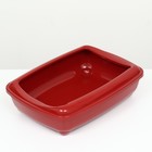 Туалет для кошек с рамкой, глубокий 50 х 38 х 13см, рубиновый 9662728 - фото 16327482