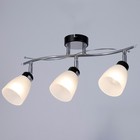 Люстра 11610/3 E27 40Вт хром/черный 50x23x18 см - фото 24247627