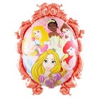 Шар фольгированный 29" фигура "Зеркало, Принцессы Диснея", розовое золото - фото 319489323