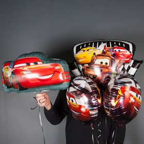 Шар воздушный фольгированный 22" «Тачки. Молния МакКуин», фигура (комплект 5 шт)