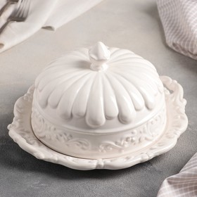 УЦЕНКА Блюдо керамическое с крышкой «Винтаж», 24.5×22×13 см 9724747