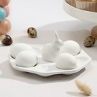 УЦЕНКА Подставка для яиц Доляна «Зайка», 19×9 см, 8 ячеек - Фото 2