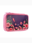 Пенал школьный, 2 секции, 12.5×20.5×4 см«Кот в цветах» - Фото 4