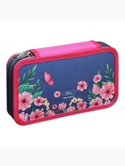 Пенал школьный, 2 секции, 12.5×20.5×4 см«Кот в цветах» - Фото 8