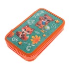 Пенал школьный, 2 секции, 12.5×20.5×4 см«Зверята» - Фото 3